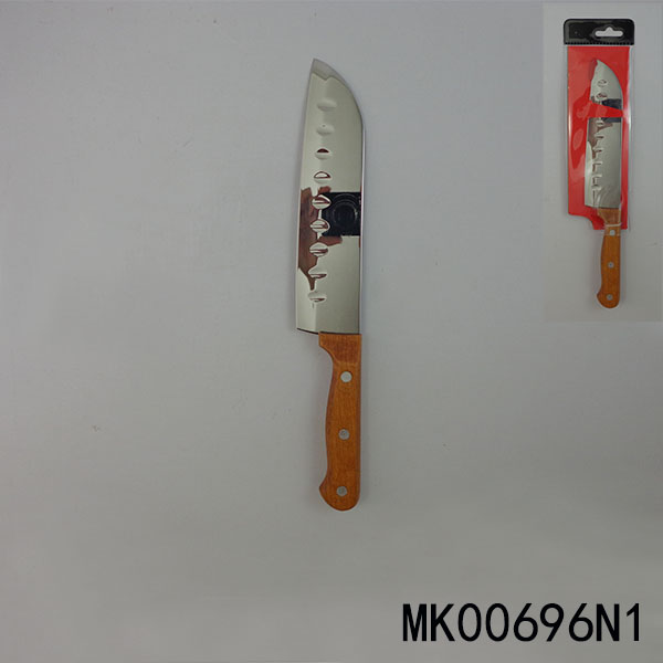 MK00696N1 7"S/S Santoku Knife In Wooden Handle