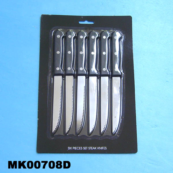 MK00708D 6Pcs Steak Knife B/C