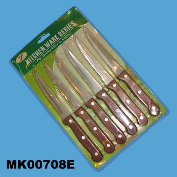 MK00708E 6Pcs Steak Knife D/B