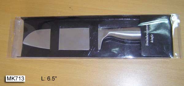 MK00713 6.5" Hollow Handle Bevel Grinding Chef Knife In Pvc Box