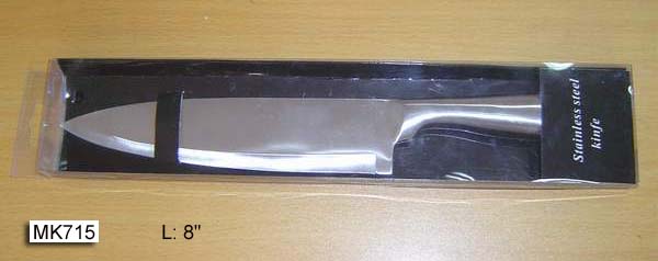 MK00715 8" S.S. Chef Knife In Pvc Box