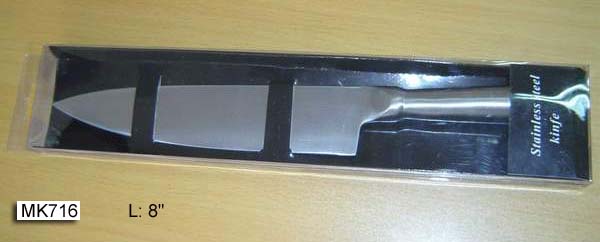 MK00716 8" S.S. Chef Knife In Pvc Box