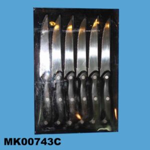 6Pcs Steak Knife Set In Pvc Box