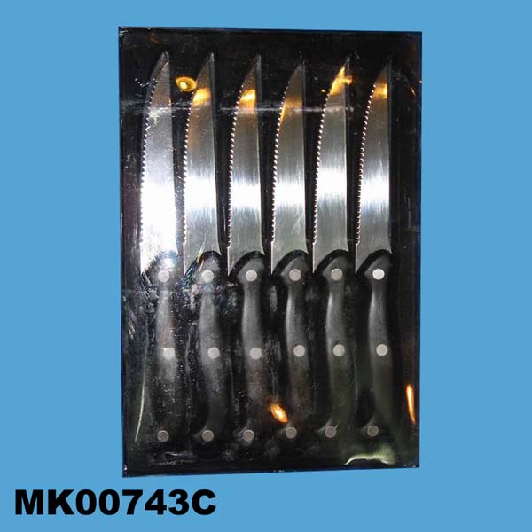 MK00743C 6Pcs Steak Knife Set In Pvc Box