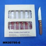 6Pcs Steak Knife In Color Box