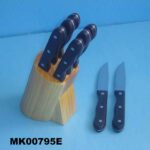 6Pcs Steak Knife And Standm In Colour Box