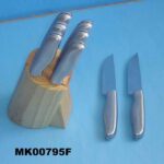 6Pcs Steak Knife And Stand In Colour Box