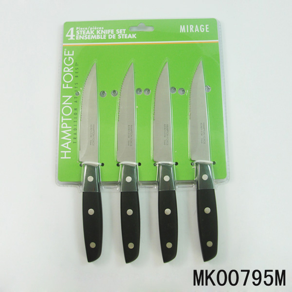 MK00795M 4Pcs 4.5"Steak Knife Bakelite Handle D/B