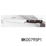 4Pcs 9.5" Steak Knife Wooden Handle In White Box