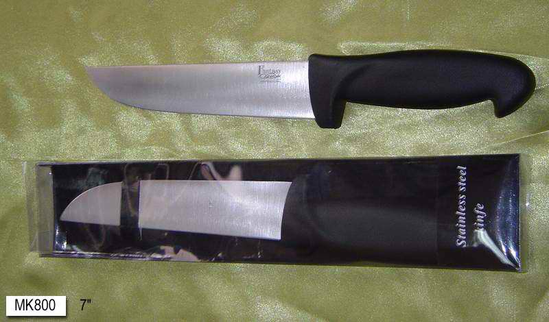 MK00800 7" Bevel Grinding Chef Knife In Pvc Box