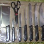 11Pcs Knife Set W/ Cutting Board Shrink Pack