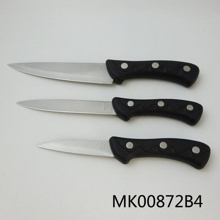 Sets Of 3Pcs Kitchen Knife Set In Brown Box
