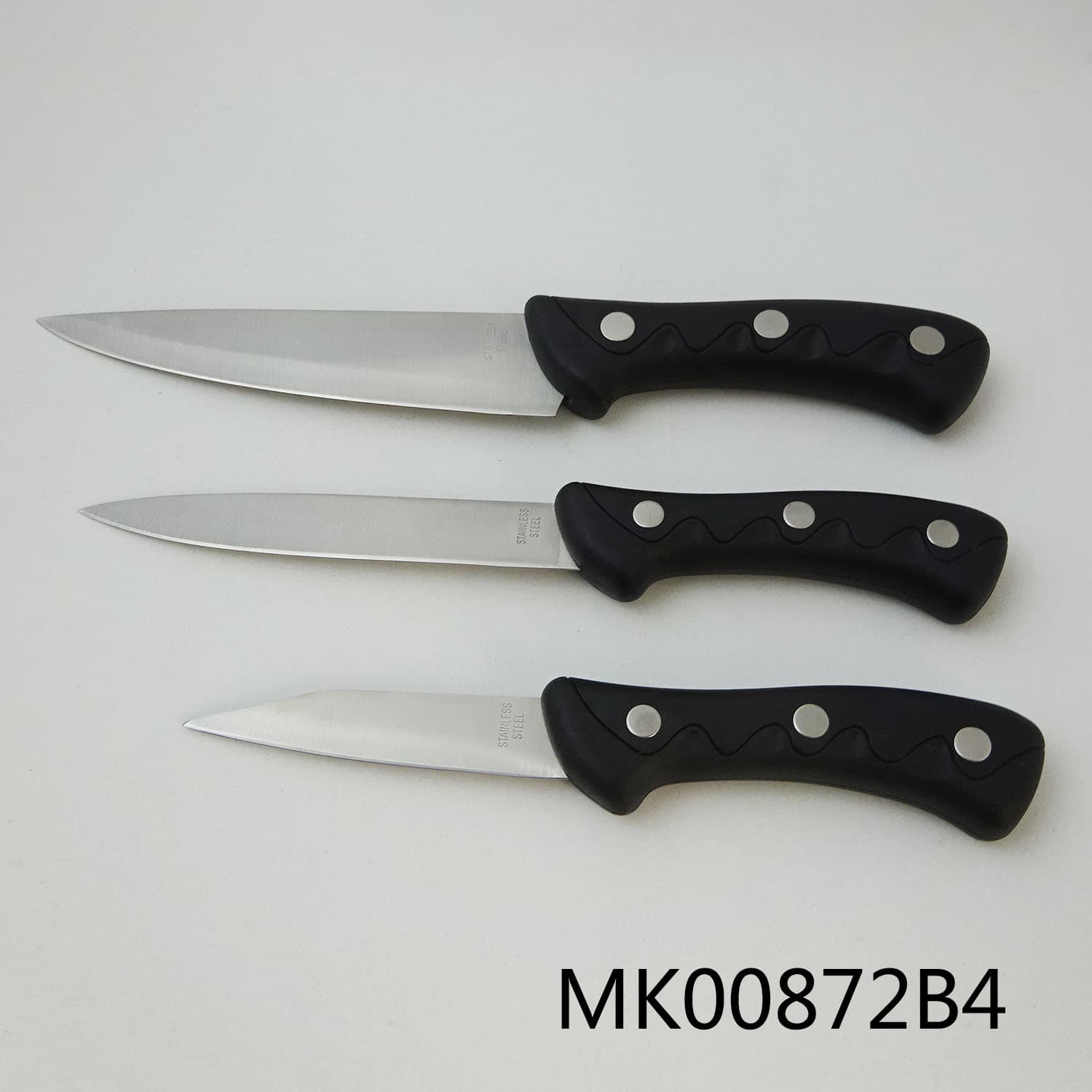 MK00872B4 Sets Of 3Pcs Kitchen Knife Set In Brown Box