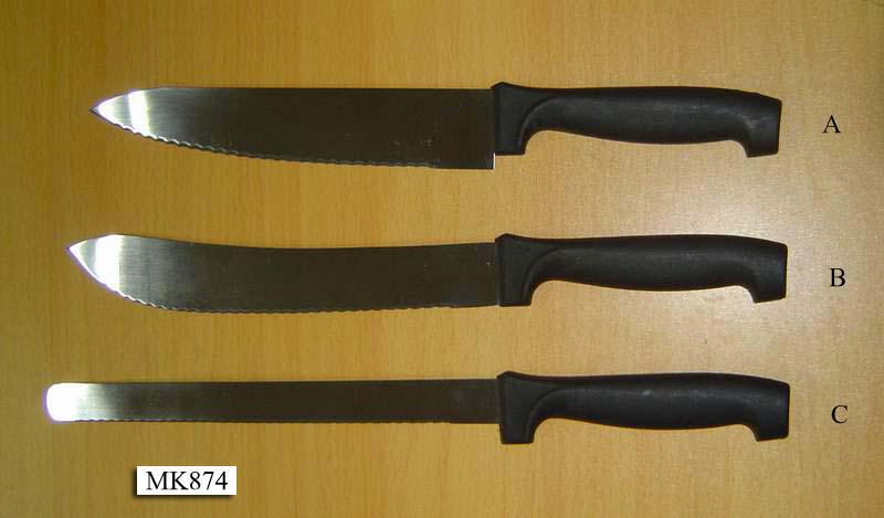 MK00874 3Pcs Pp Handle Knife