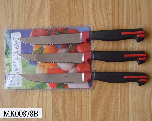 3Pcs Steak Knives D/B