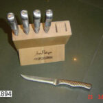 6Pcs Steak Knife And Wooden Stand