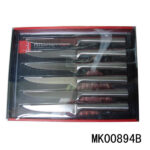 6Pcs Steak Knife Hollow Hanlde In Box