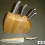 6Pcs S/S Knife Set W/ Wooden Stand