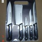 6Pcs Knife Set W/ Cutting Board