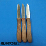 3Pcs Fruit Knife Wooden Handle  Set B/C