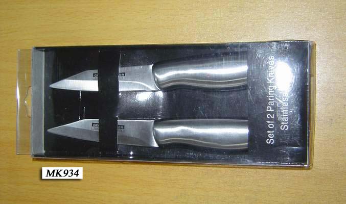 MK00934 2Pc 3"S/S Paring Knife Pvc Box