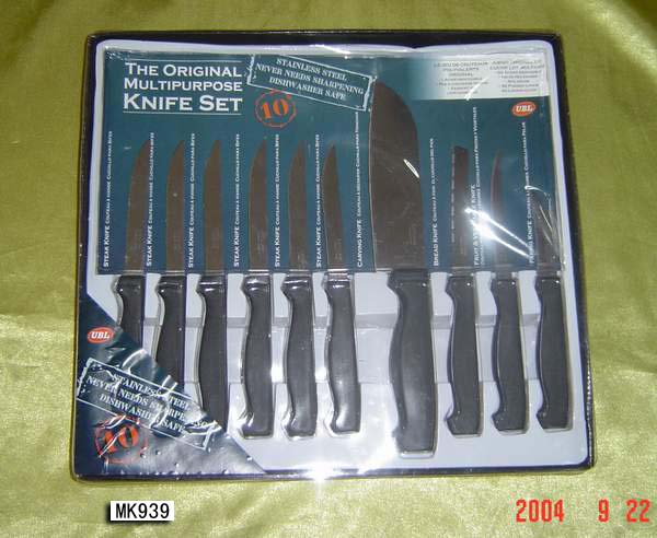 MK00939 10Pcs Kitchen Knife Set