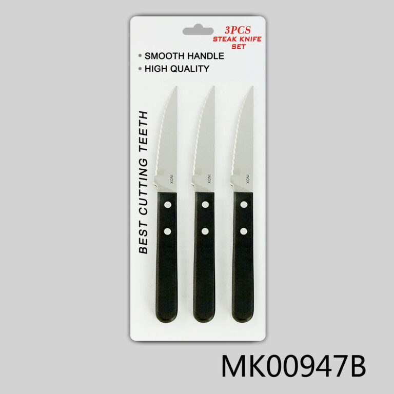 3Pcs Pp Steak Knives Set D/B