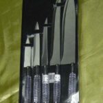 5Pcs Knife Set W/Transparent Handle In Box