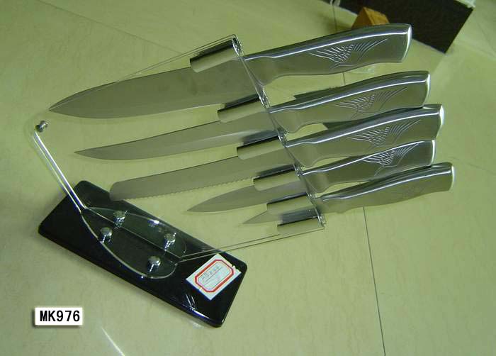 MK00976 5Pcs Soldering Handle Knife Set + Acrylic Blocl