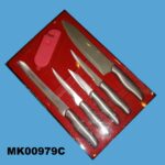 6Pcs S.S. Knife & Sharpener Set