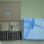 12Pcs Knife + Forks In Wooden Box