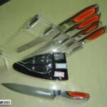 6Pcs Acrylic Block Knife Set