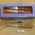 24Pc Packing Knife W/ Wooden Handle