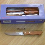 24Pc Steak Knife & Wood Handle In Color Box
