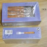 24Pcs S/S Fork With Wooden Handle