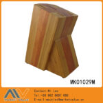 5Pcs Knife Set Acacia Wooden Block In Colour Box