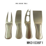 4Pcs Hollow Full Handle 2Cr13 Cheese Knife Set