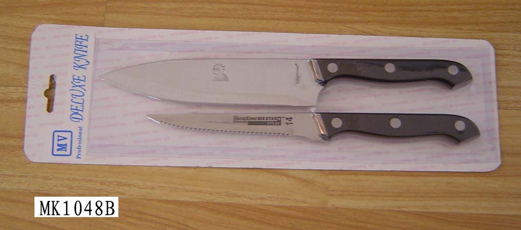 MK01048B 4.5"Steak Knife +6" Chef Knife B/C