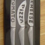 3Pcs Hollow Handle Cheese Knife Set In W/B