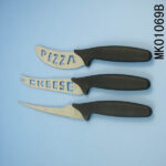 3Pcs Pizza Knife & Cheese Knife In White Box