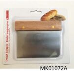 S/S Dough Scraper Wooden Handle B/C