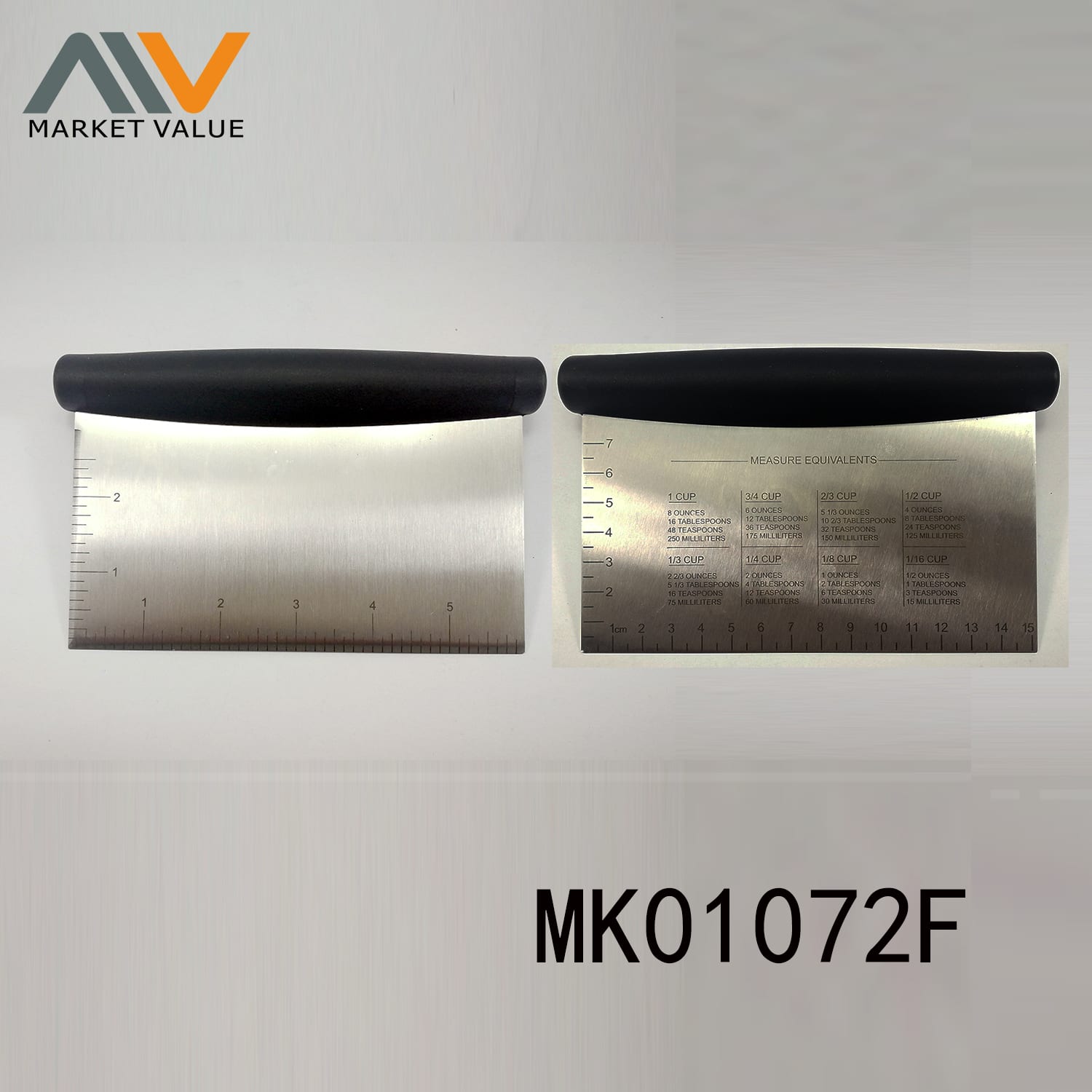 MK01072F S/S Dough Scraper Plastic Handle