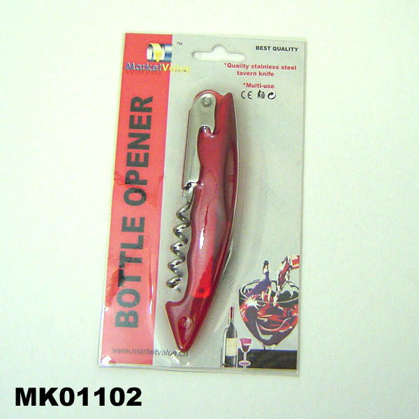 MK01102 Wine Opener D/B Plastic Handle
