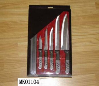 6Pcs Knife Set+ Maganetic Stripe In Window Box