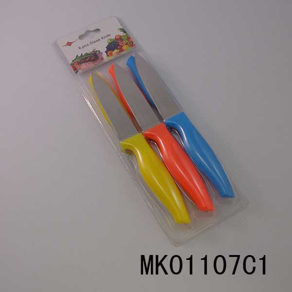 MK01107C1 6Pcs Steak Knife Wiht Pp Handle