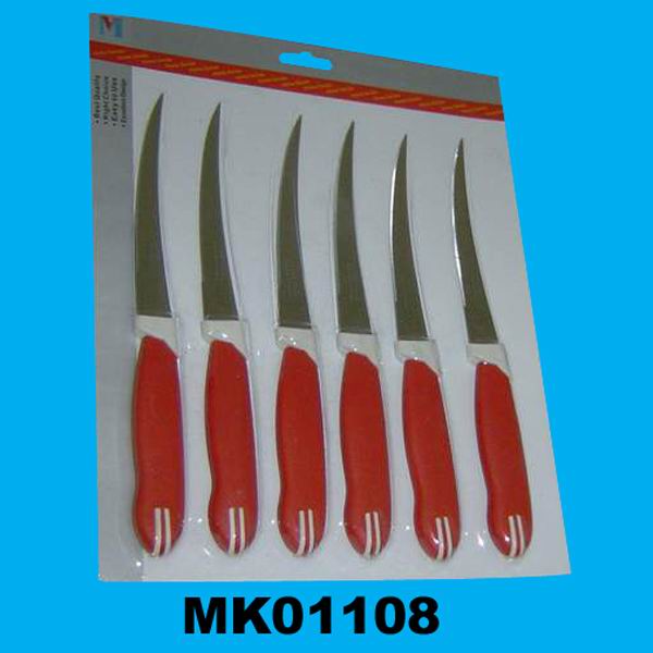 MK01108 6Pcs Steak Knife D/B