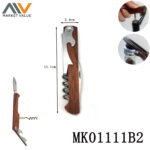 Versatile S/S Wood Handle Wine Opener