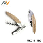 Ss Wine Opner Knife Oak Handle In Box