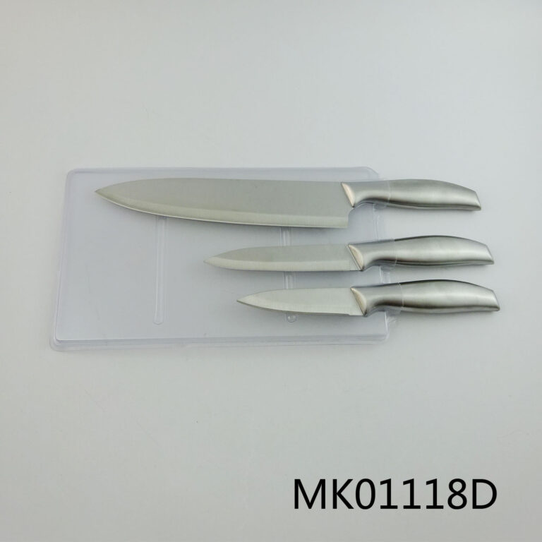 Set Of 3Pcs Kitchen Knife In Pvc