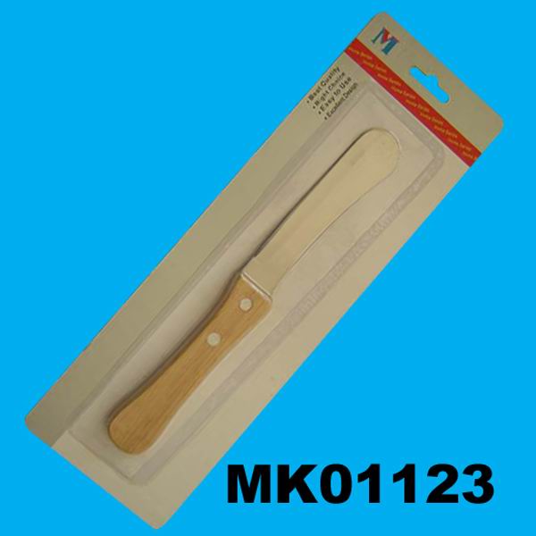 Cheese Knife W/ Wooden Handle B/C